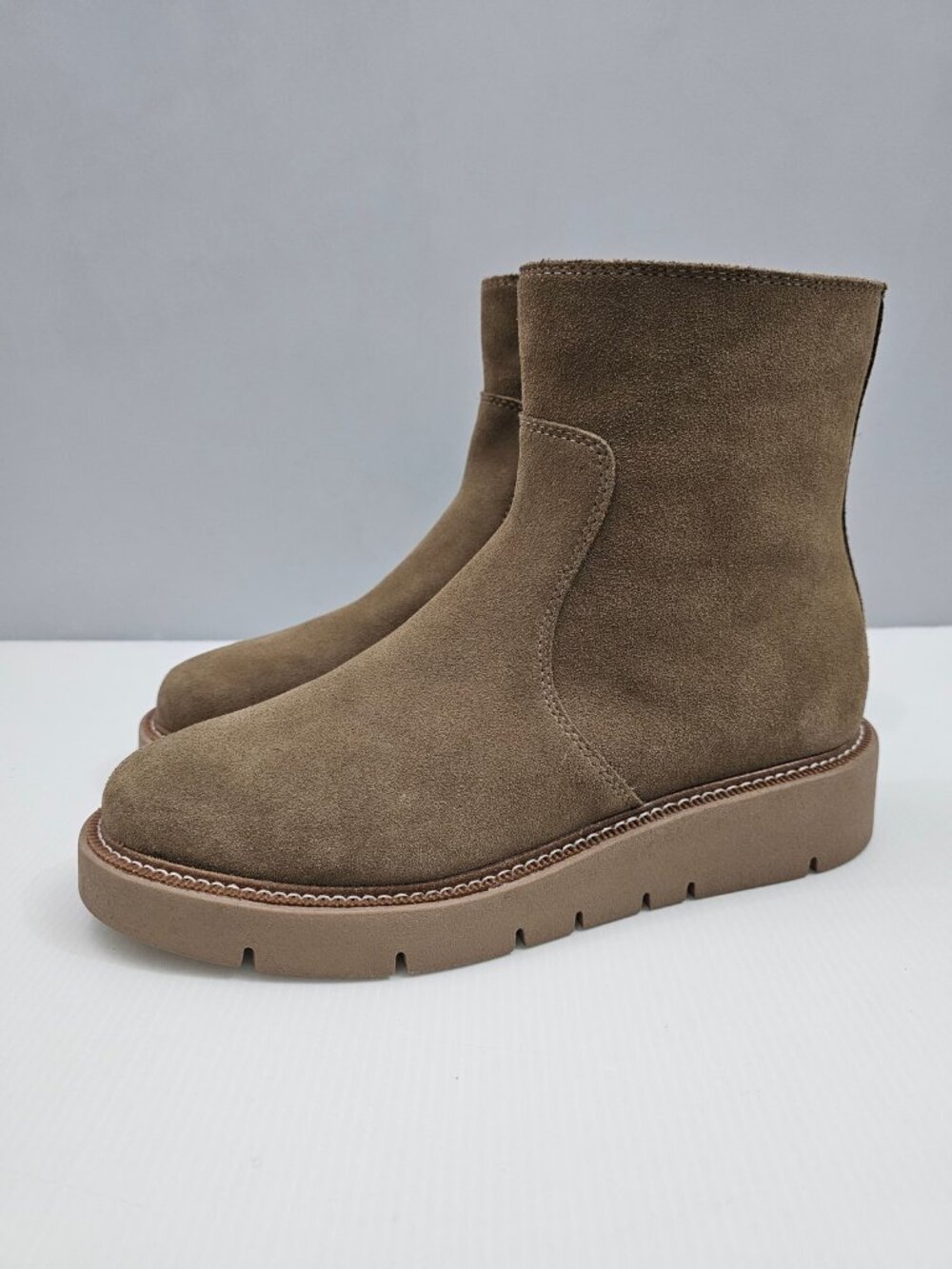 Blondo Moona Waterproof Ankle Boot Womens 9 Brown Suede Platform Comfort NEW - Picture 15 of 15